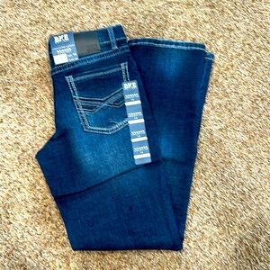 BKE boys Conner straight leg, size 14, dark blue jeans